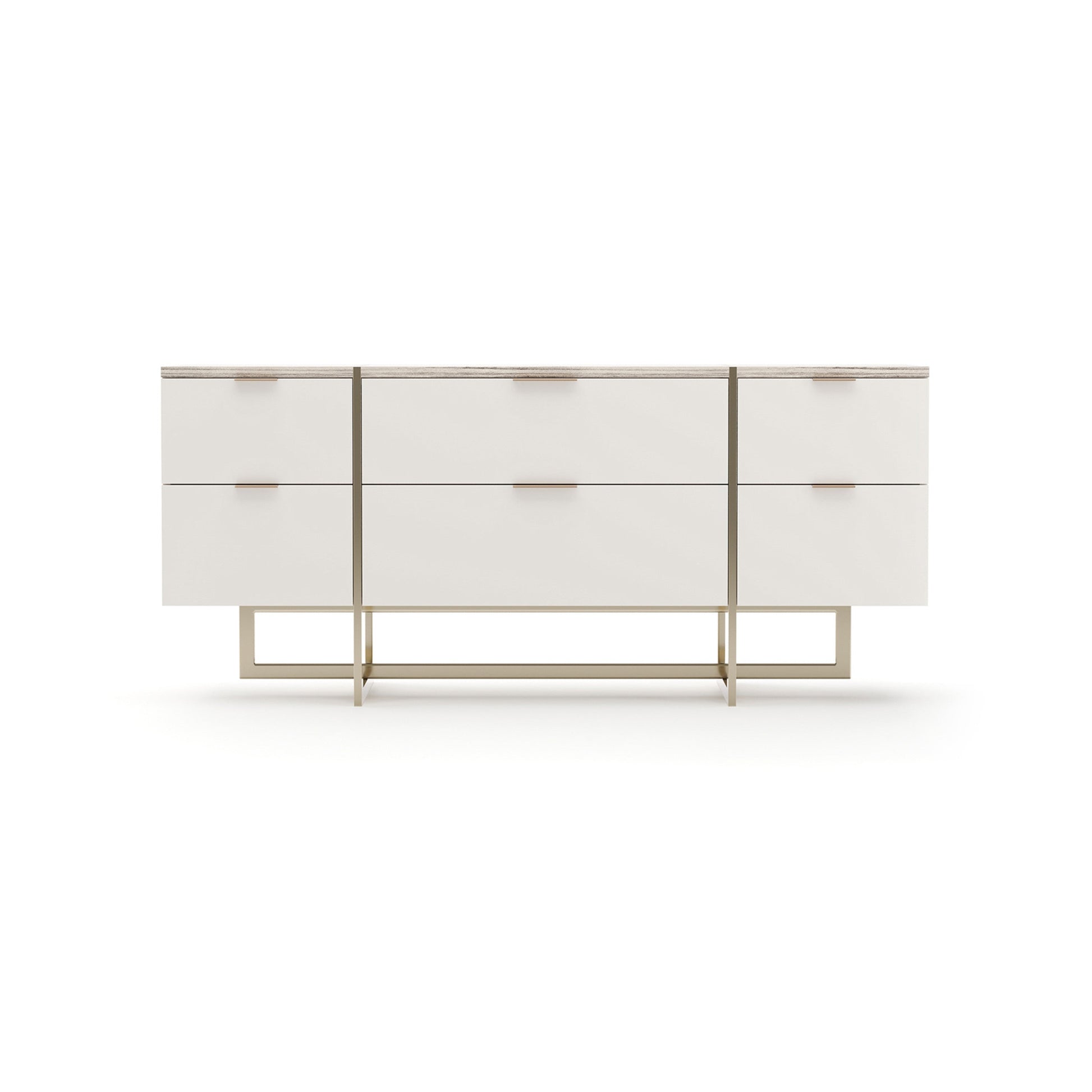 Wish You Were Here Dresser Almond Milk 72" by Caracole