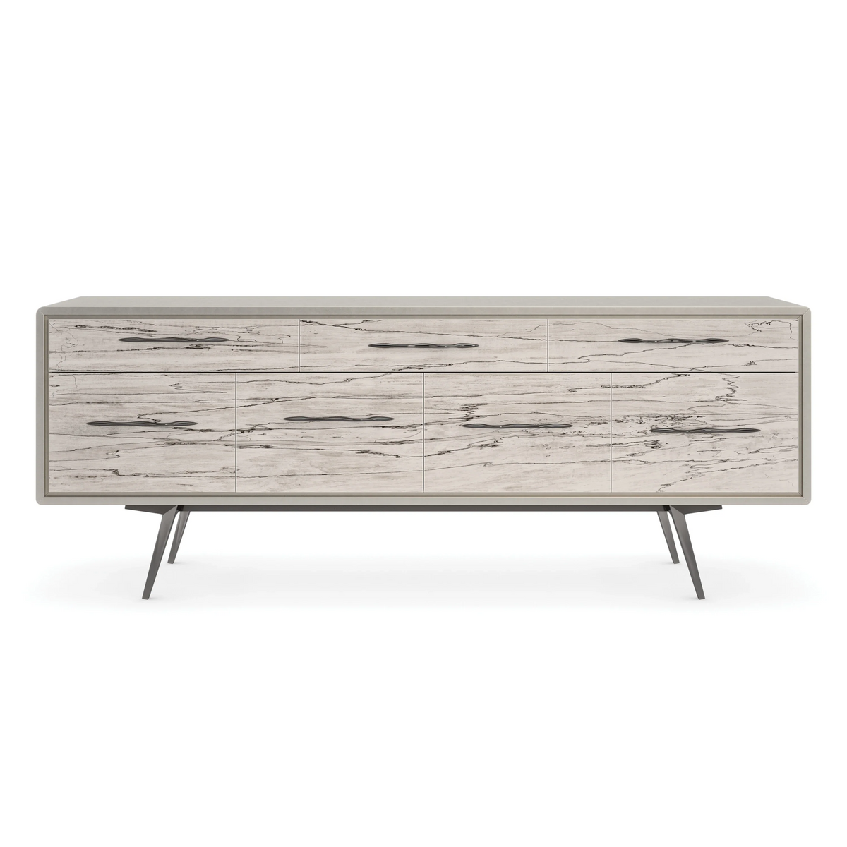 Highs and Lows Deep Bronze Sideboard 84" by Caracole