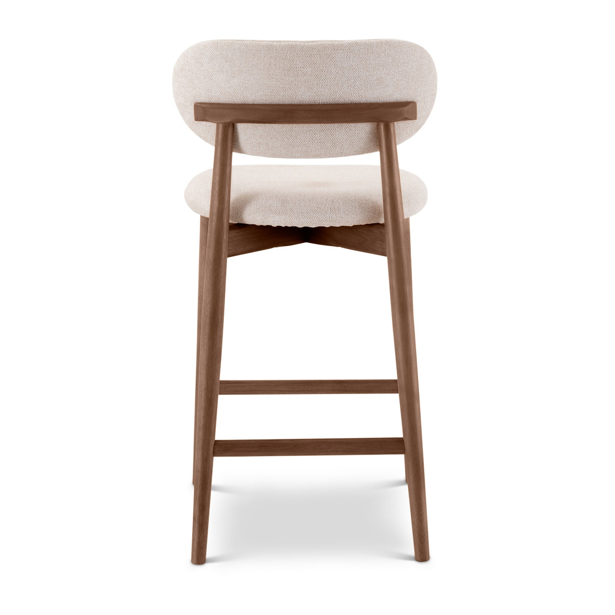 Lucia Bar Stool - Harvest Natural Seat - Nogal Frame by Urbia - detail 6