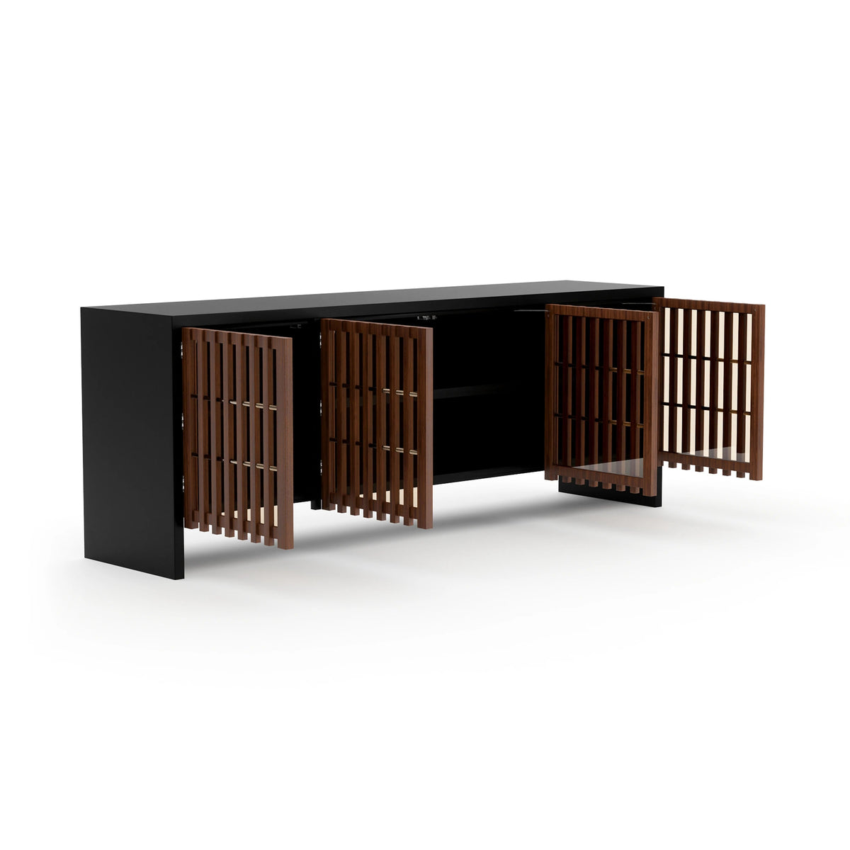 Pinstripe Dark Sideboard Champagne Gold 84" by Caracole - view 5