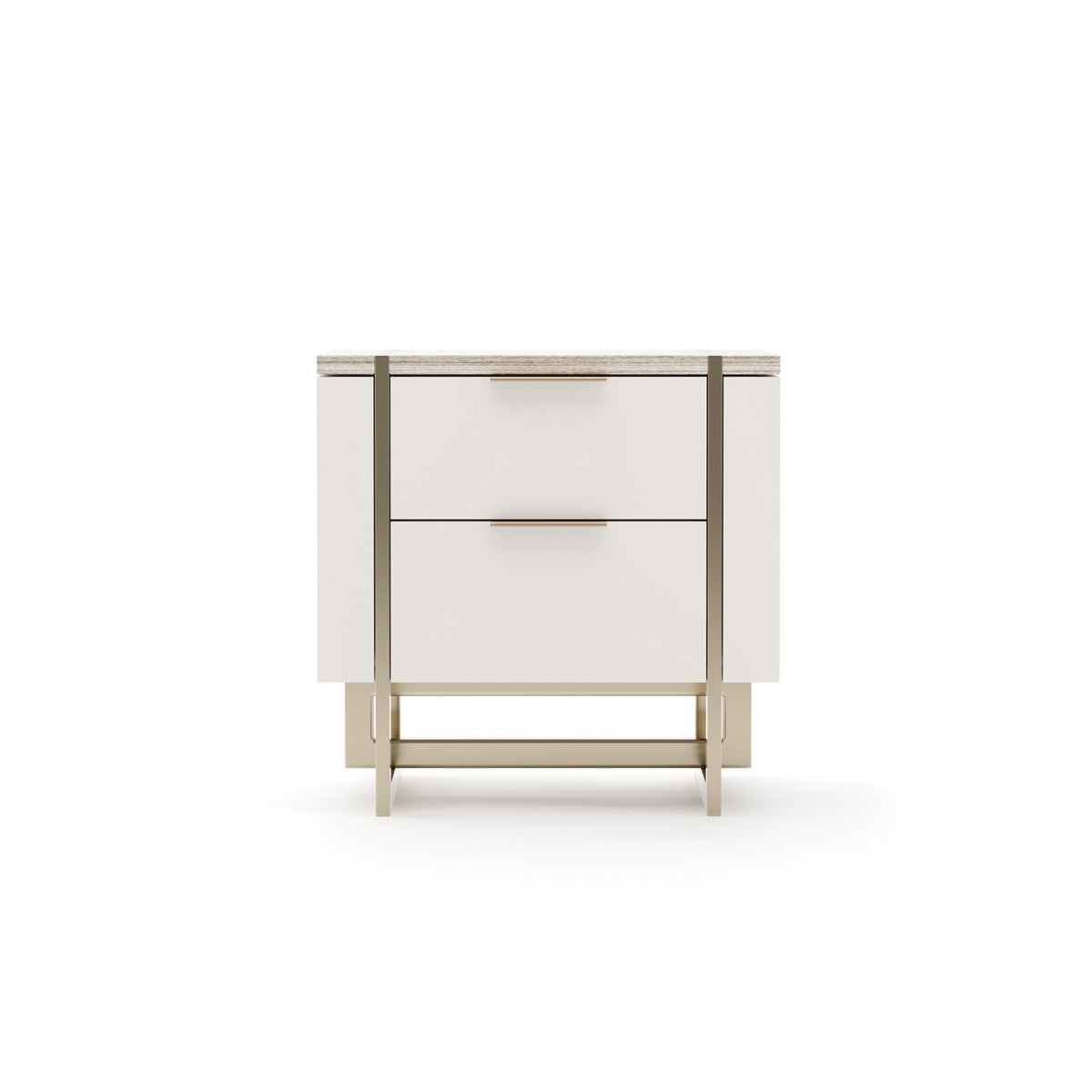 Wish You Were Here Nightstand Almond Milk 24" by Caracole