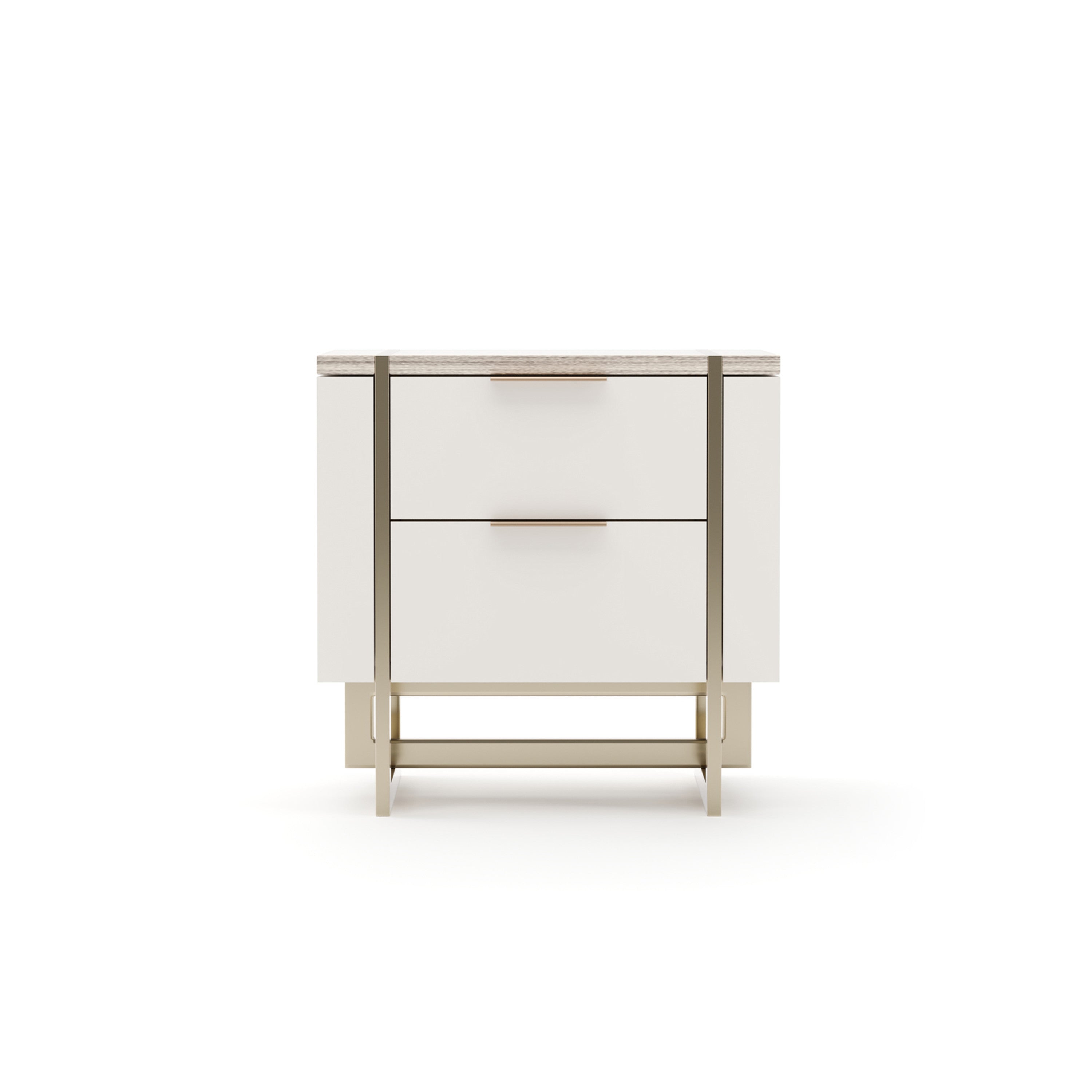 Wish You Were Here Nightstand Almond Milk 24" by Caracole