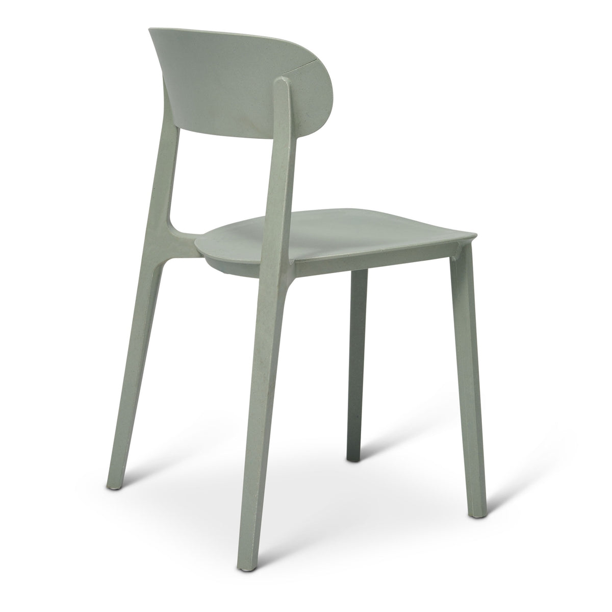 Metro Spencer Eco-Friendly Outdoor Stacking Chair Set of 4 - Moss Grey by Urbia - detail 4