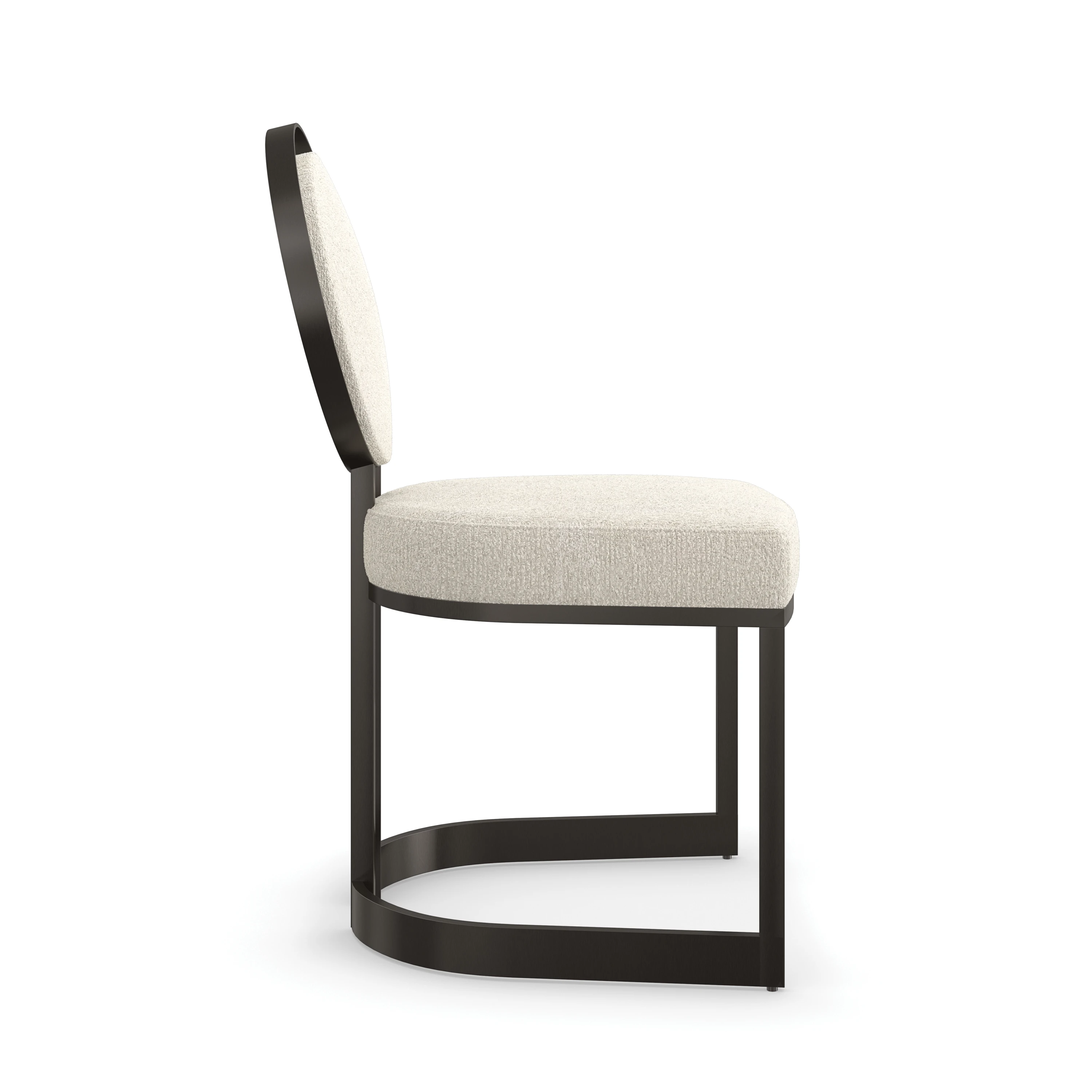 La Lune Chocolate Bronze Matte Dining Chair 20" by Caracole - view 7
