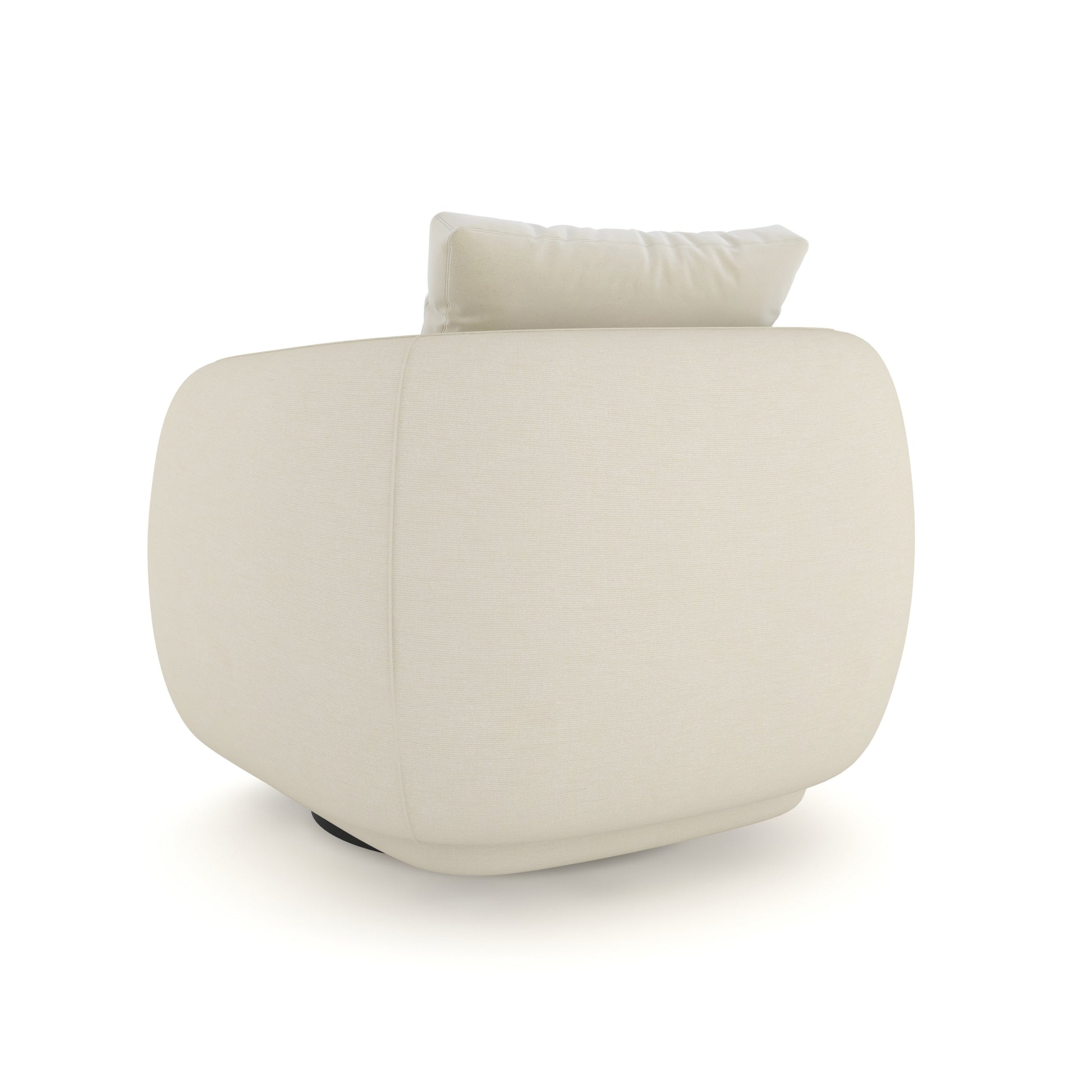 Lumi Swivel Chair Almost Black 32.75" by Caracole - view 5
