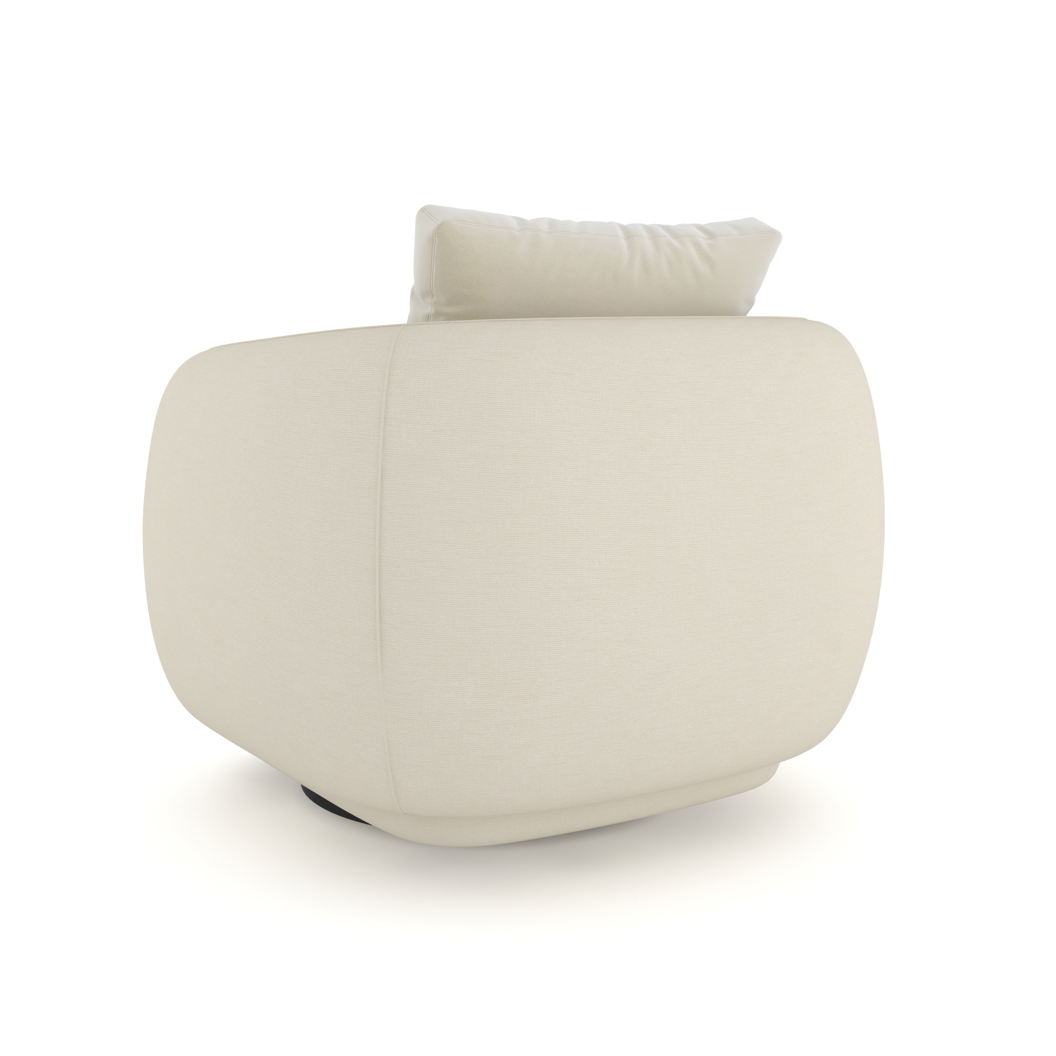 Lumi Swivel Chair Almost Black 32.75" by Caracole - view 5