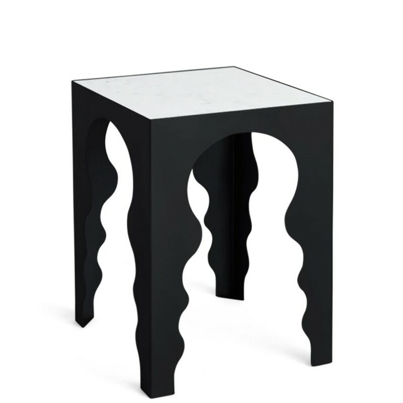 Marble Moroccan Side Table by Furniture Classics at ZIN Home