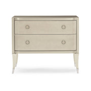 Perfect Match Soft Silver Paint Nightstand 36" by Caracole