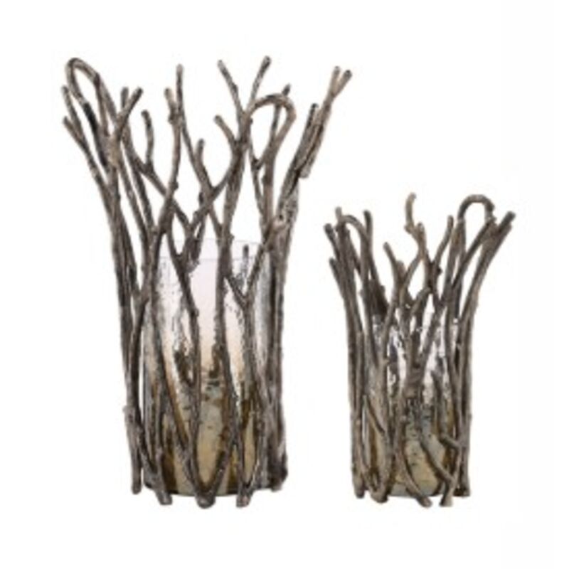 Light Hurricane Vase Set by Furniture Classics at ZIN Home