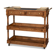 Capital Serving Cart, Fruitwood Finish by Sarreid Ltd