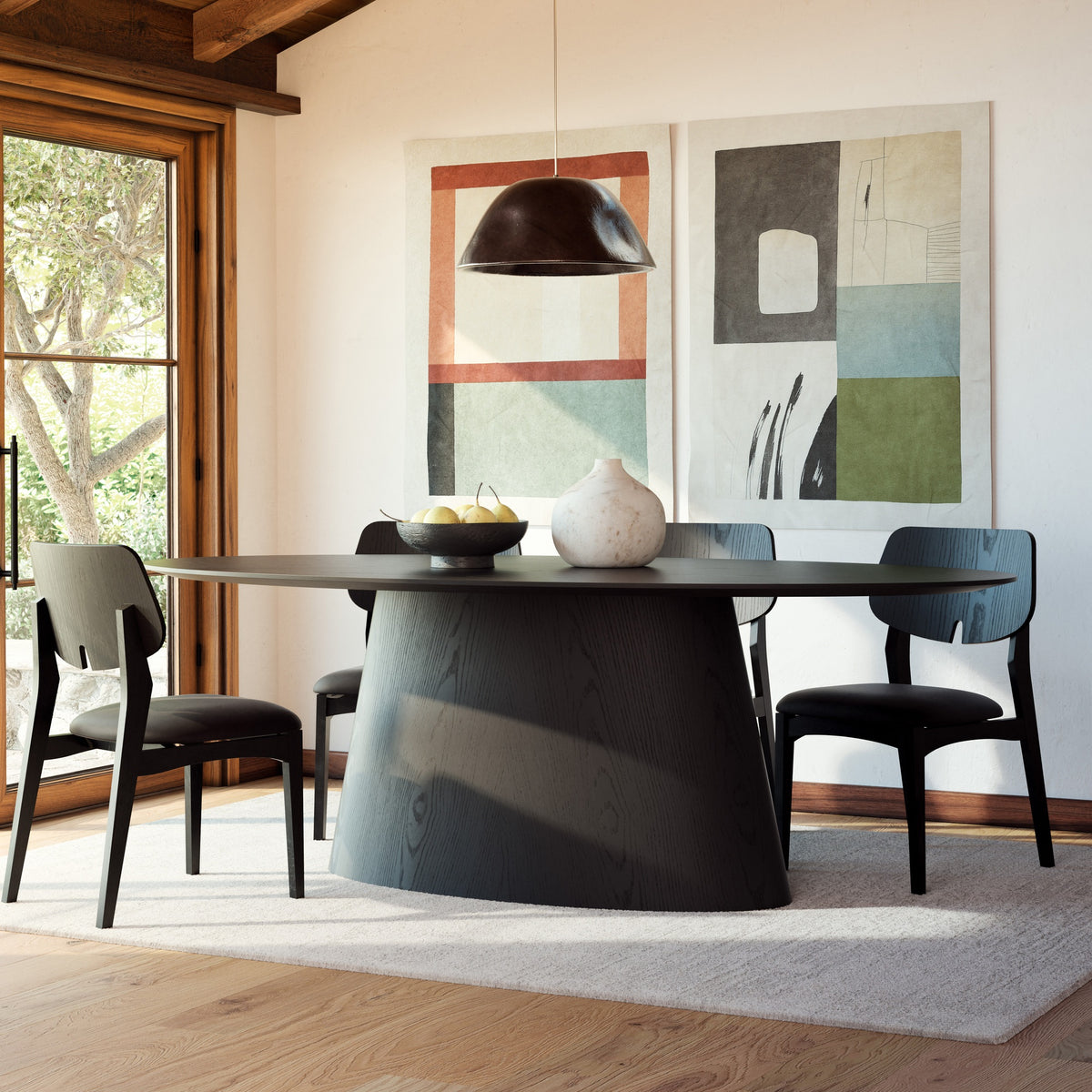 Fortaleza Oval Dining Table - 86" - Ebano by Urbia - detail 7