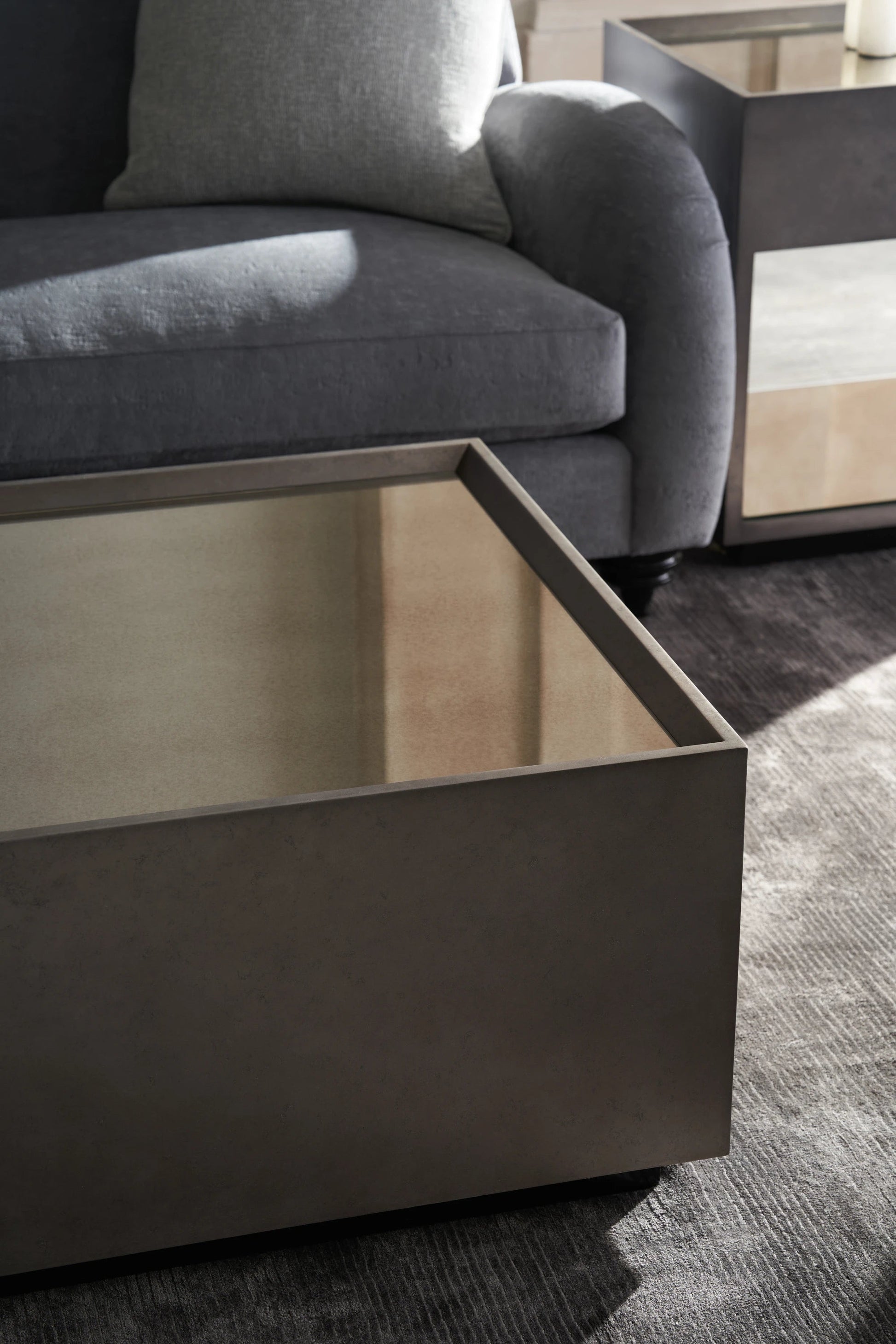 Dark Matter Cocktail Table Almost Black 60" by Caracole - view 2