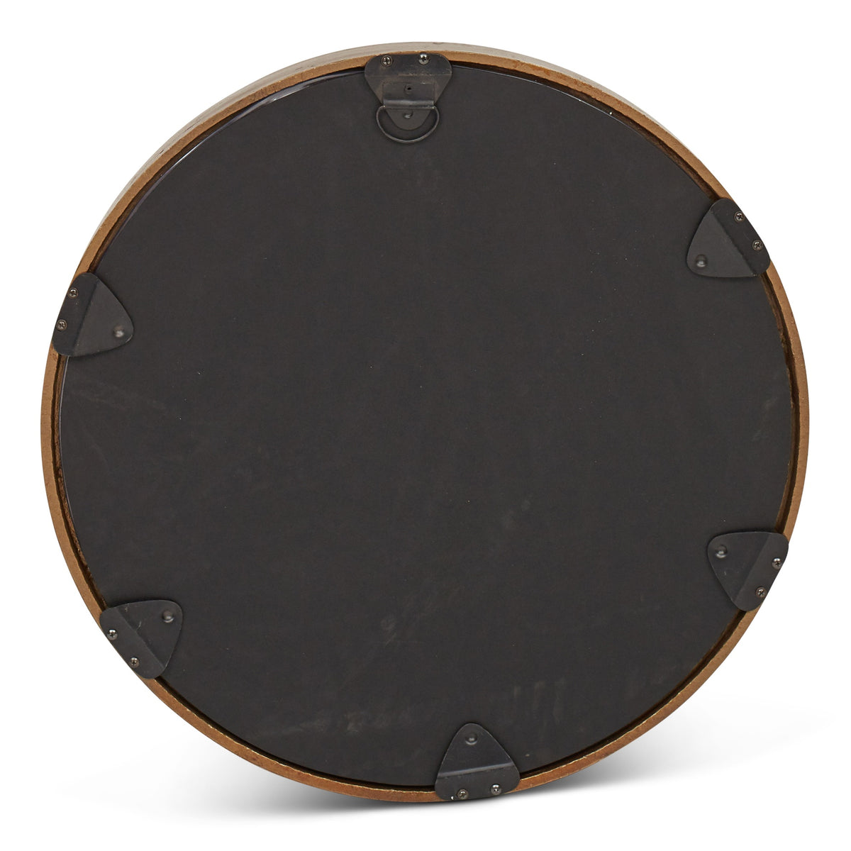 Elements Samar Round Mirror 23"Dia. - Antique Brass by Urbia - detail 4