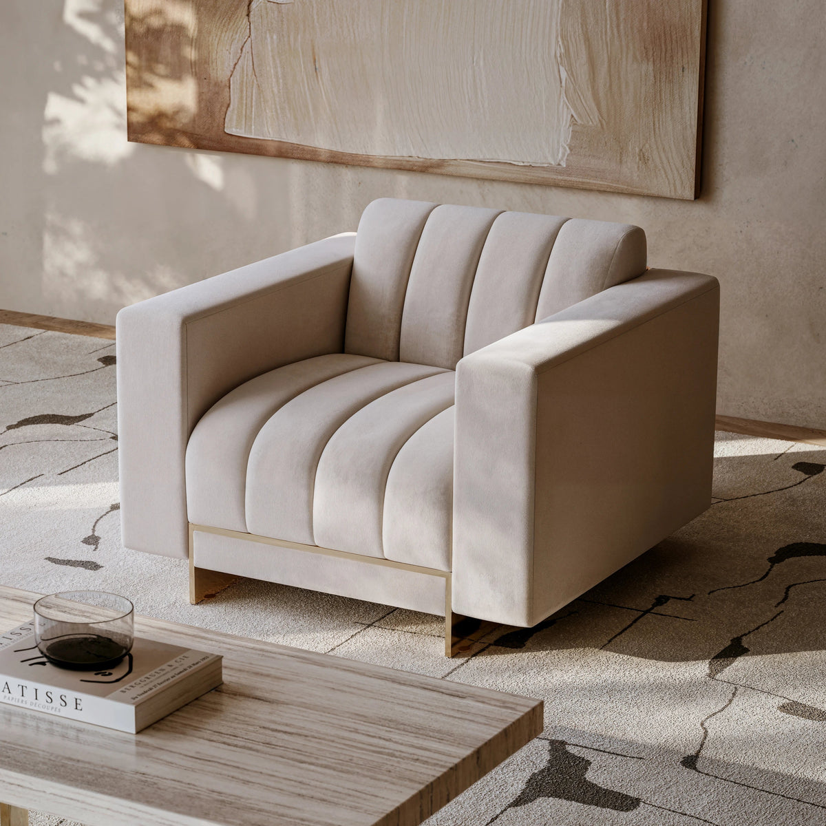 Well Balanced Chair Whisper of Gold 38.75" by Caracole - view 5