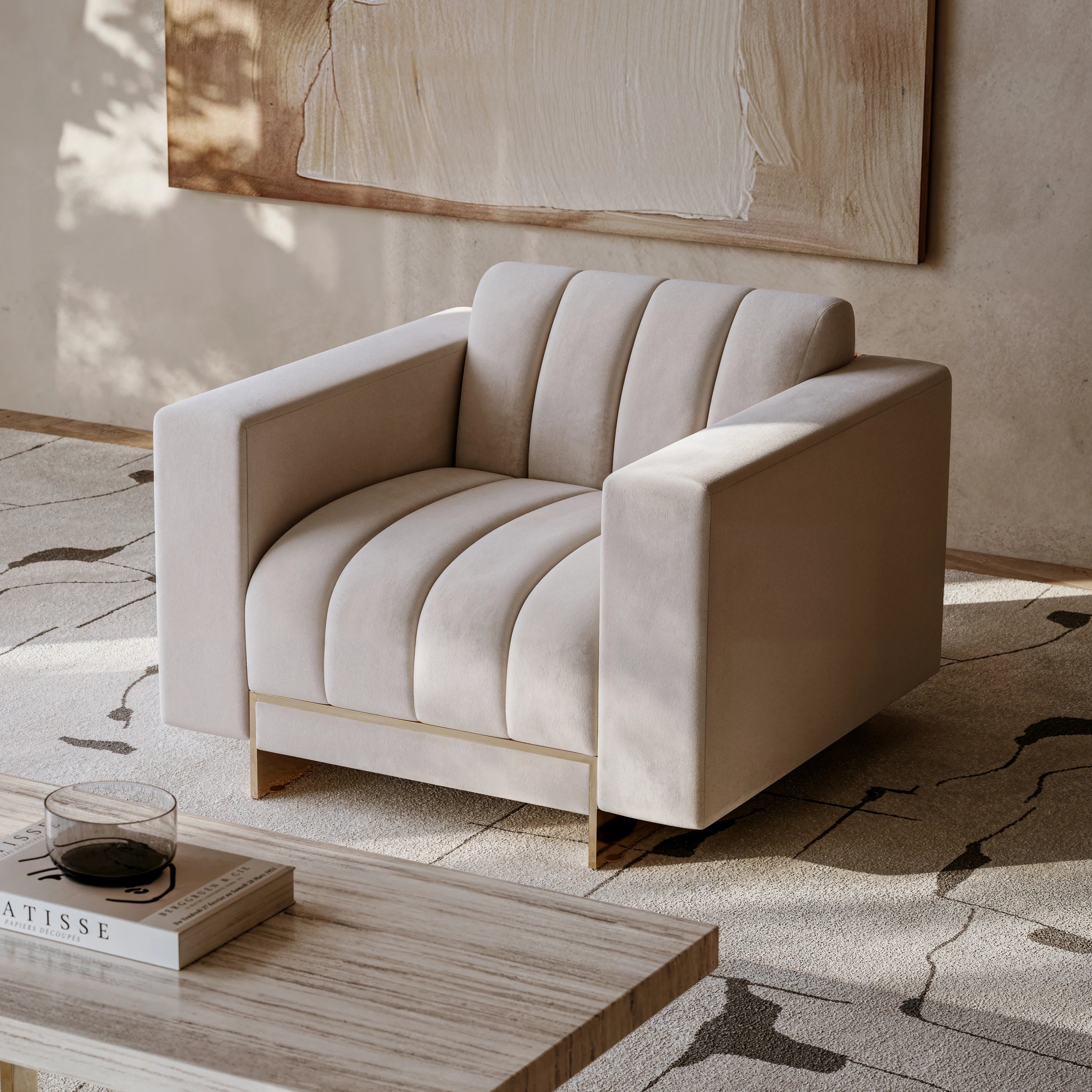 Well Balanced Chair Whisper of Gold 38.75" by Caracole - view 5