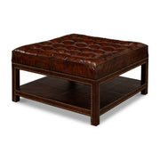 Vintage Tufted Ottoman by Sarreid Ltd