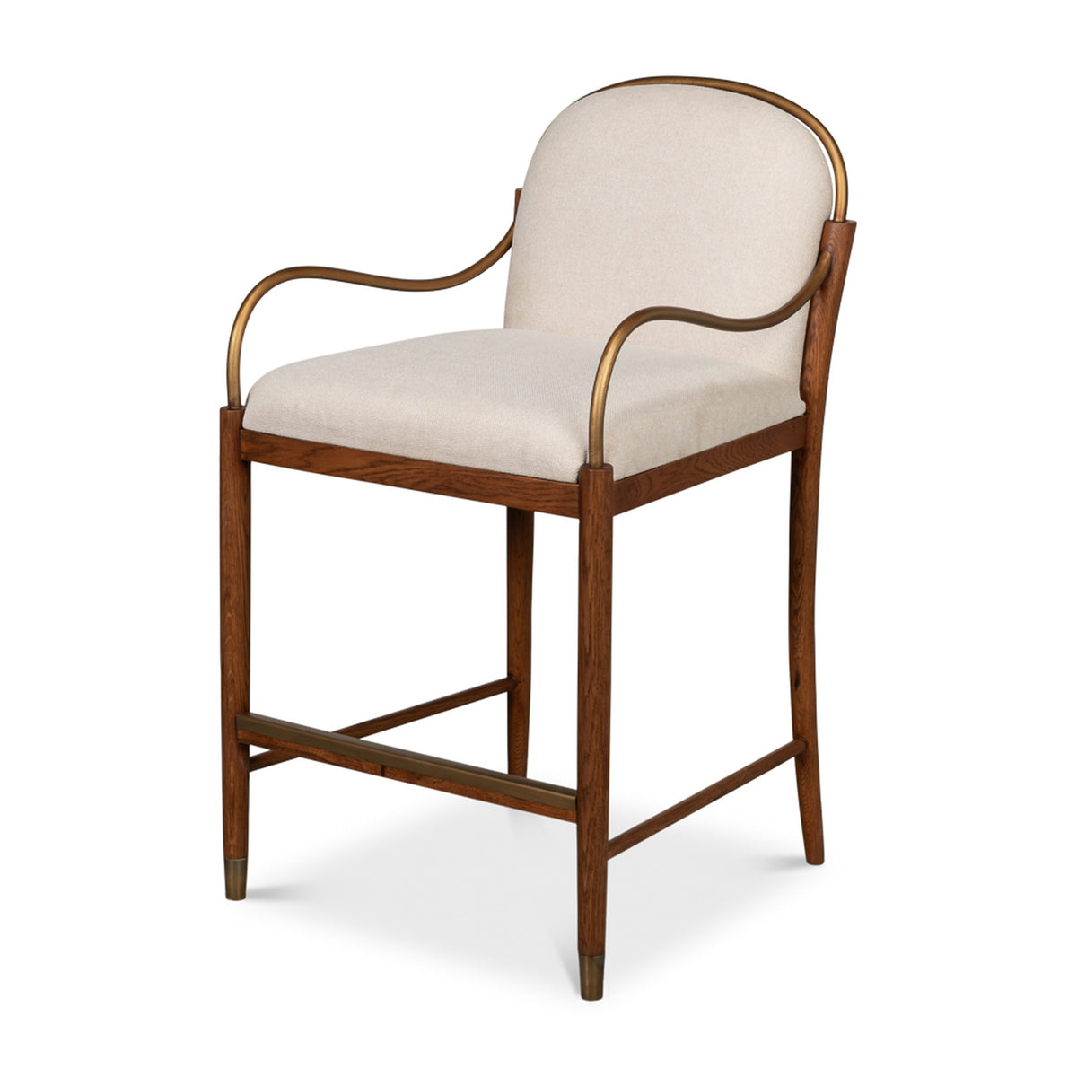 Auden Counter Stool, White by Sarreid Ltd