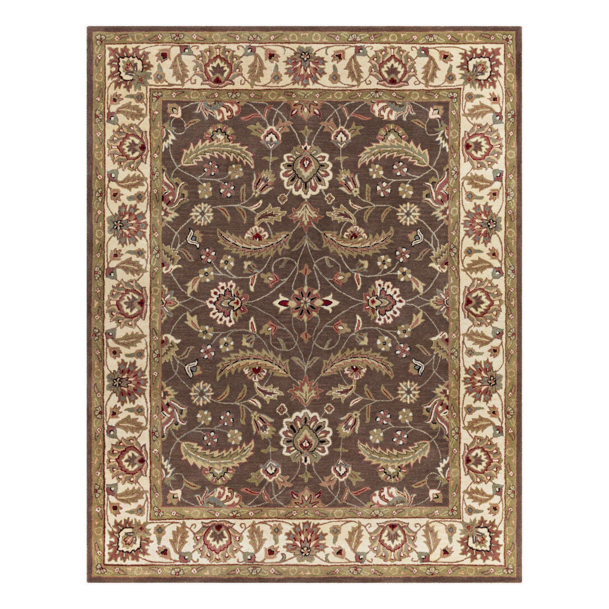 Caesar Black/Sage Handmade Rug - 10' x 14'
