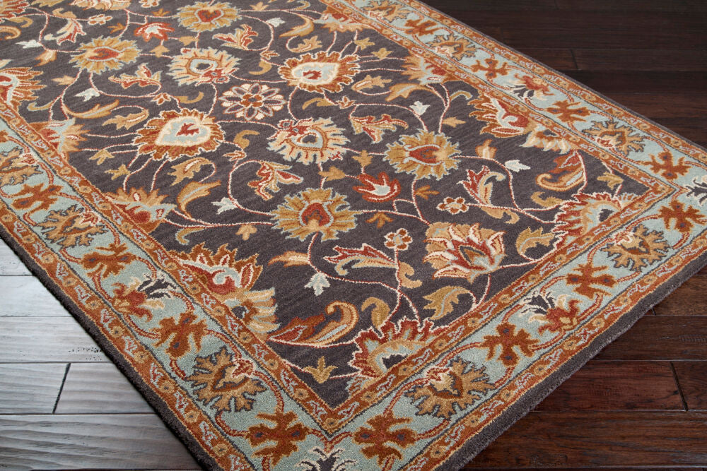 Caesar Beige/Tan Handmade Rug CAE-1004 - corner
