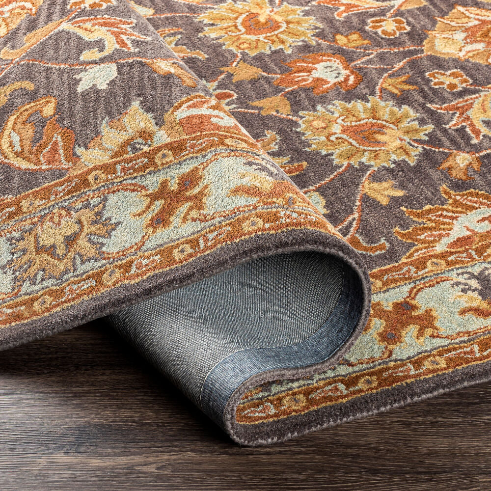 Caesar Beige/Tan Handmade Rug CAE-1004 - fold