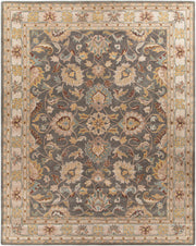 Caesar Charcoal/Yellow Handmade Rug - 10' x 14'
