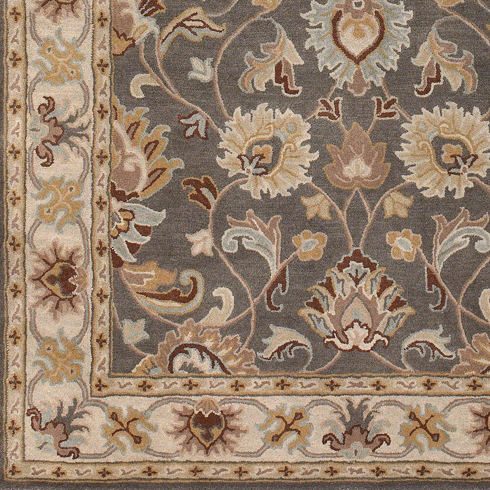 Caesar Charcoal/Yellow Handmade Rug - swatch