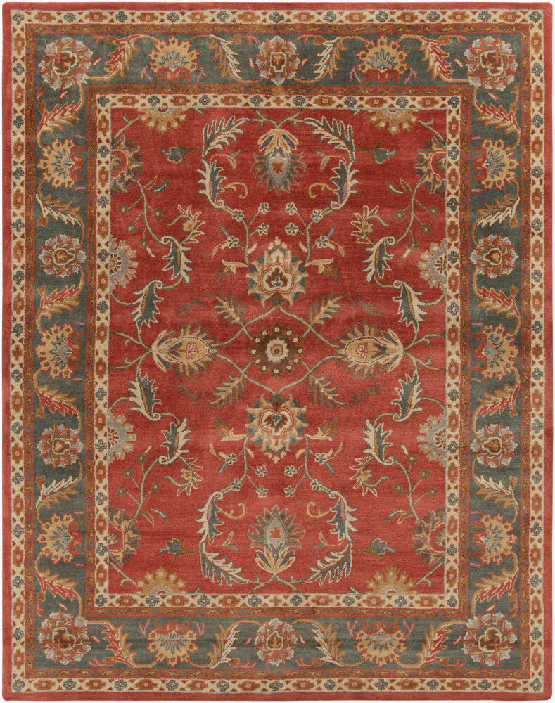 Caesar Dark Brown/Taupe Handmade Rug - 10' x 14'