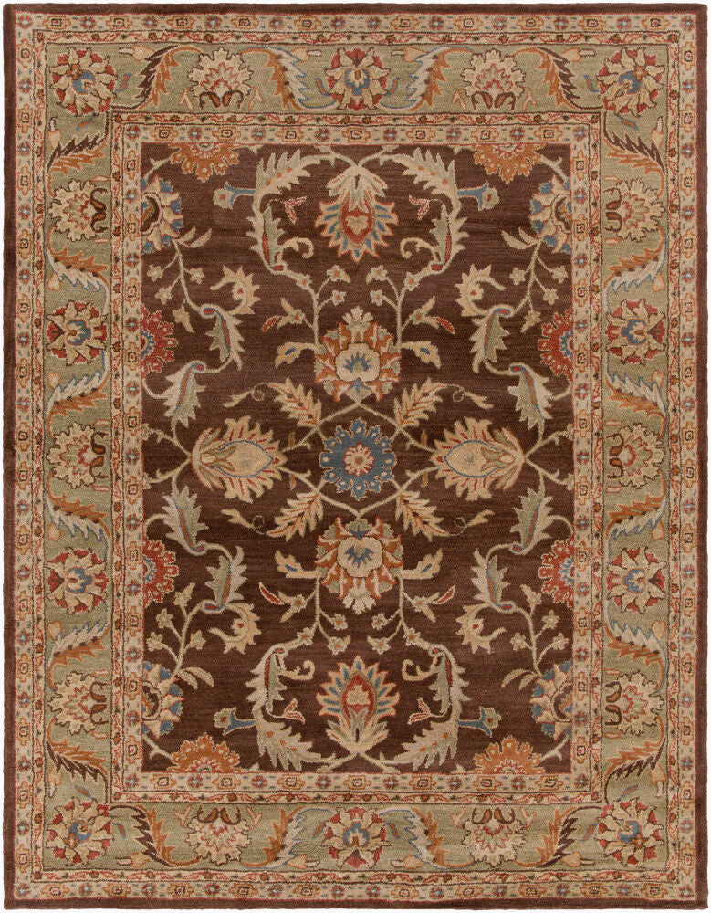 Caesar Beige/Rust Handmade Rug CAE-1009 - 10' x 14'