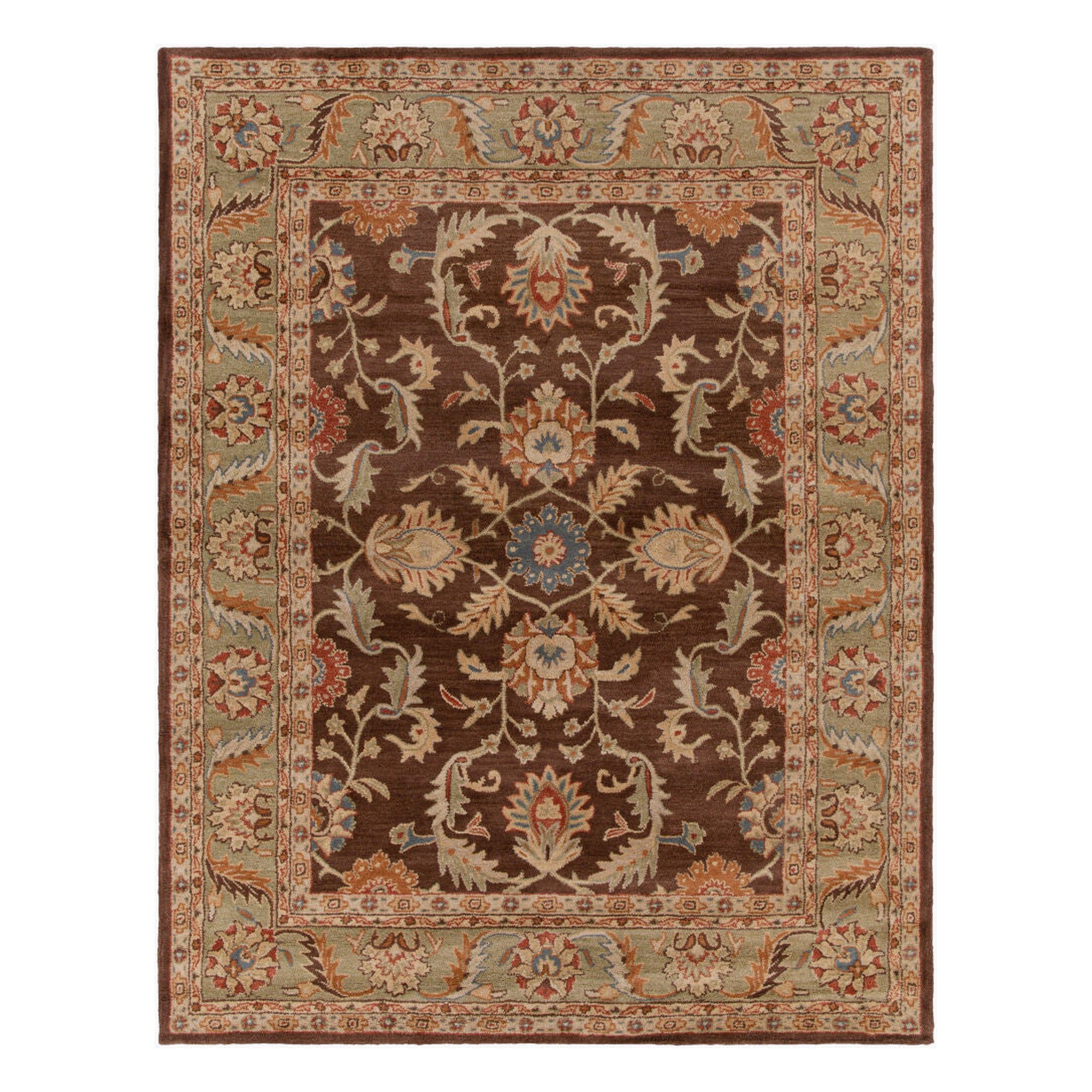 Caesar Beige/Rust Handmade Rug CAE-1009 - 10' x 14'