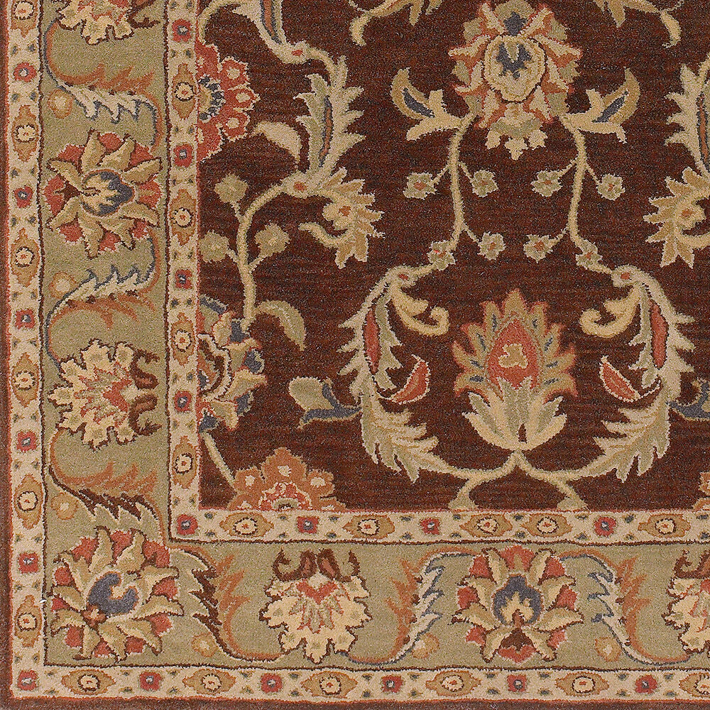 Caesar Beige/Rust Handmade Rug CAE-1009 - swatch