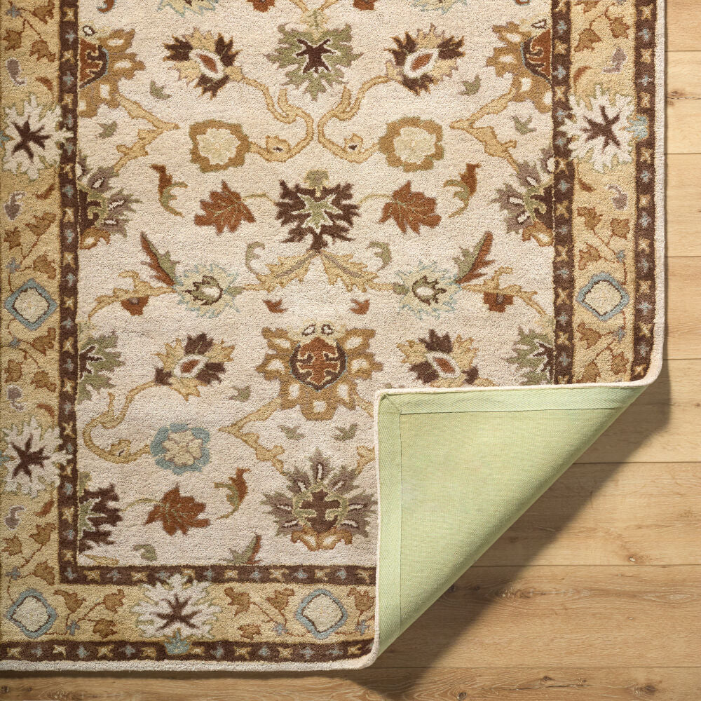 Caesar Brown/Taupe Handmade Rug CAE-1010 - fold