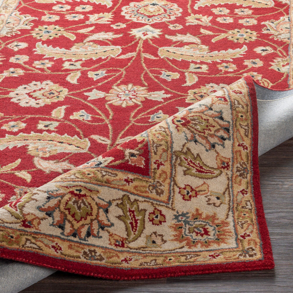 Caesar Black/Tan Handmade Rug CAE-1022 - fold