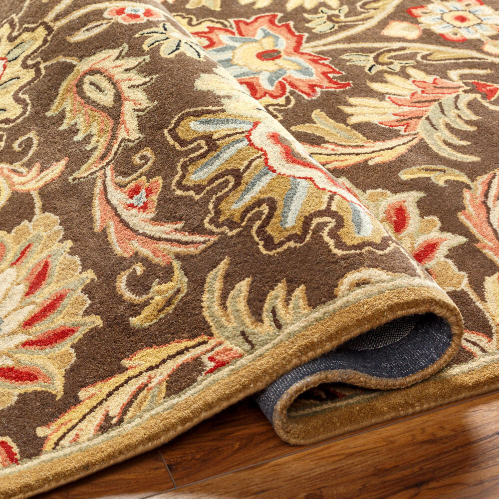 Caesar Black/Wheat Handmade Rug CAE-1028 - fold