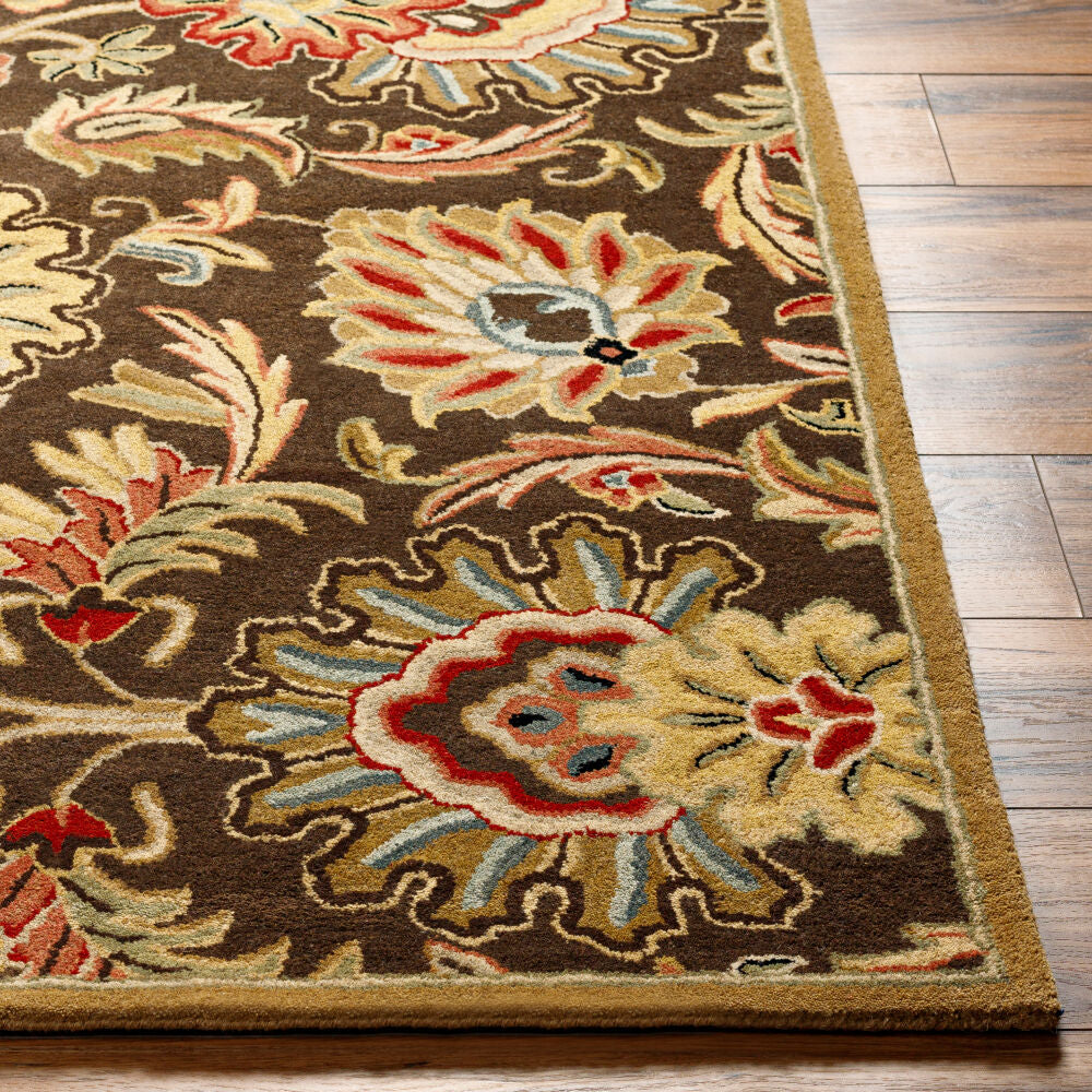 Caesar Black/Wheat Handmade Rug CAE-1028 - front