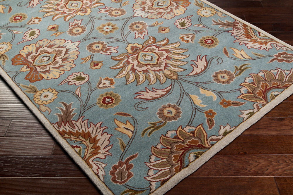 Caesar Brown/Tan Handmade Rug CAE-1052 - corner