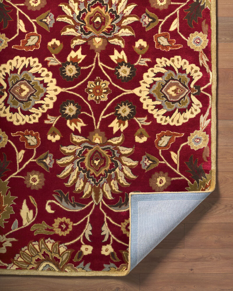 Caesar Black/Wheat Handmade Rug CAE-1061 - fold