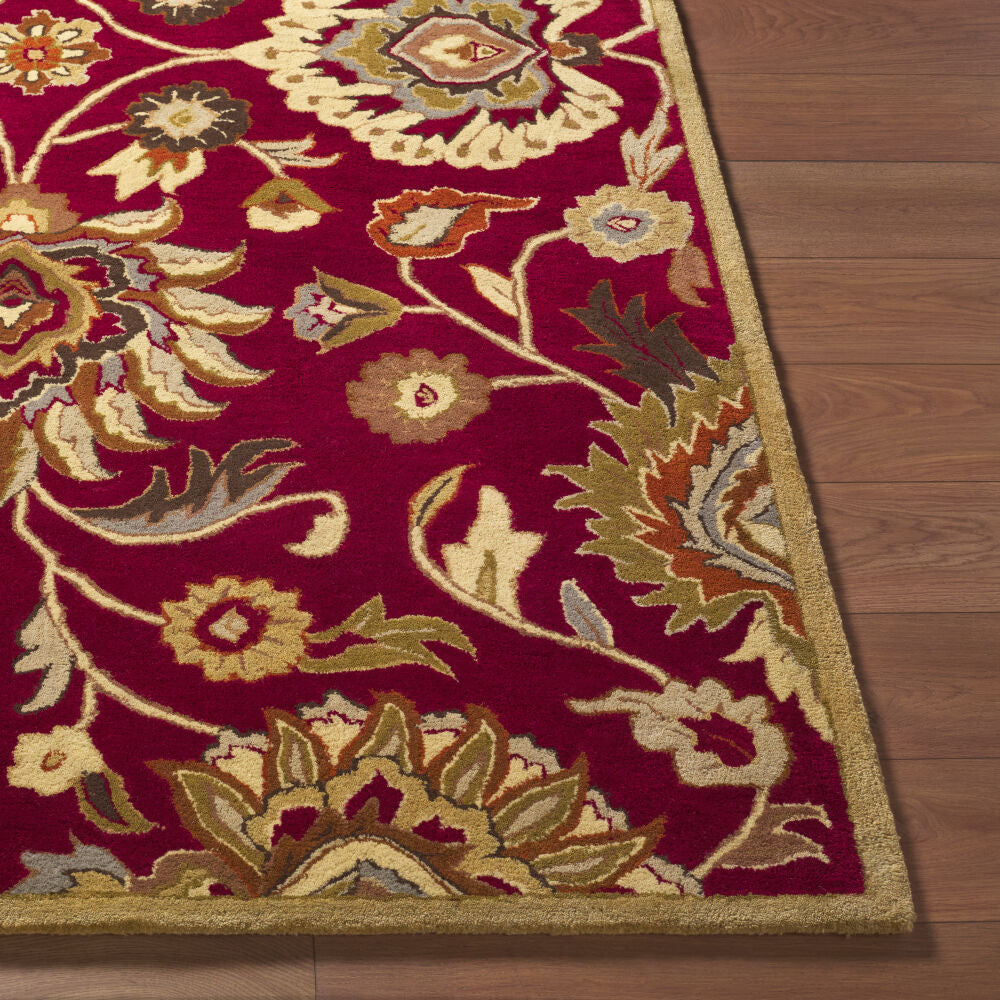 Caesar Black/Wheat Handmade Rug CAE-1061 - front