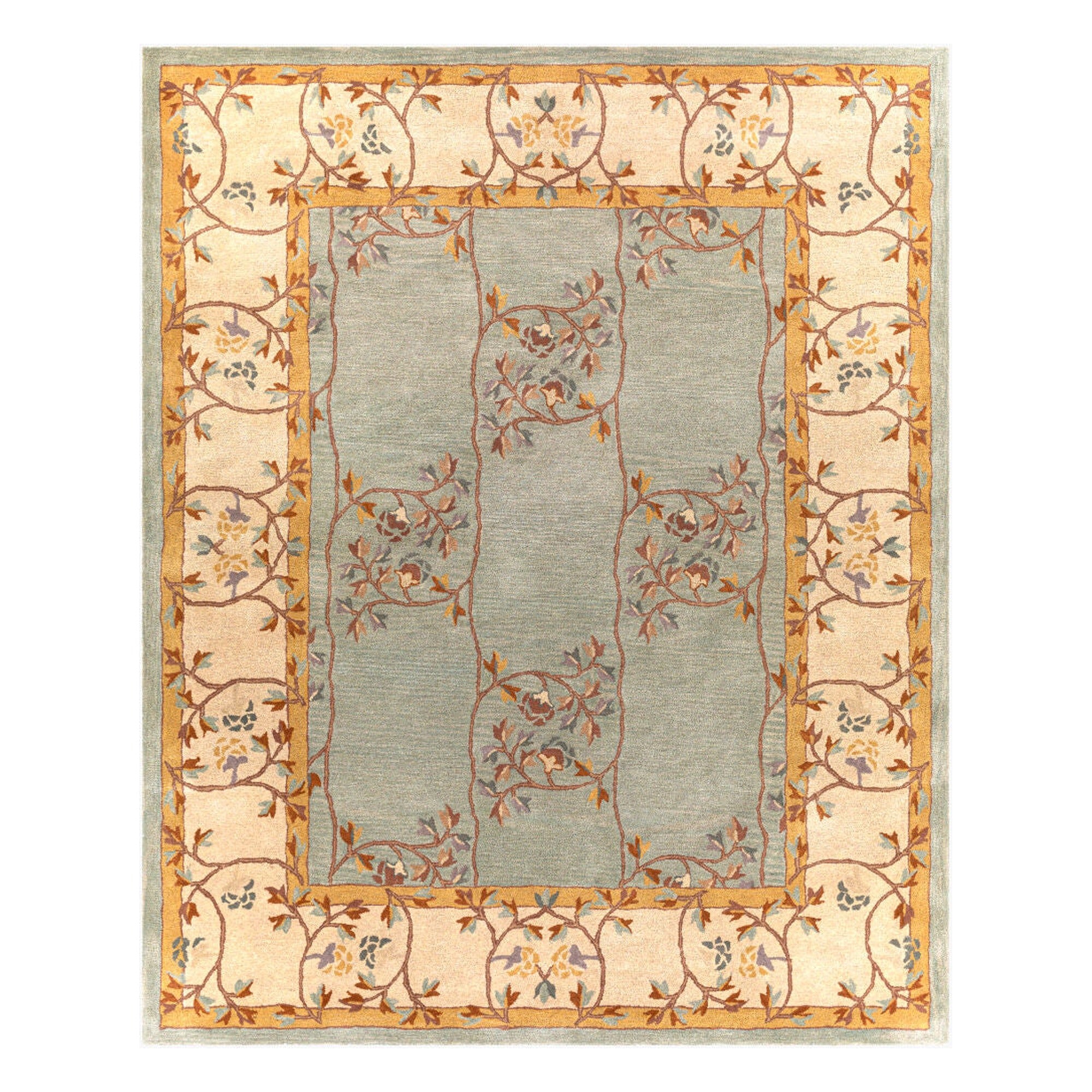 Caesar Beige/Sage Handmade Rug CAE-1100 - 10' x 14'