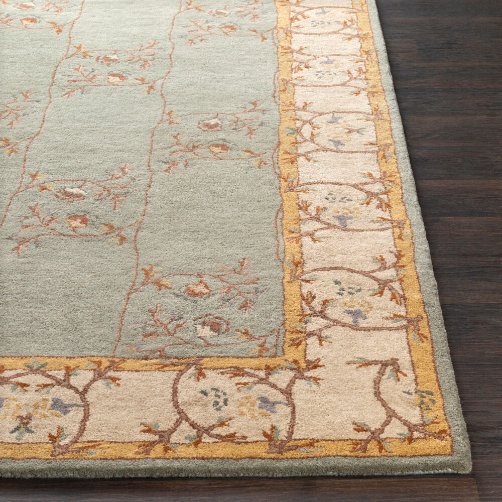 Caesar Beige/Sage Handmade Rug CAE-1100 - front