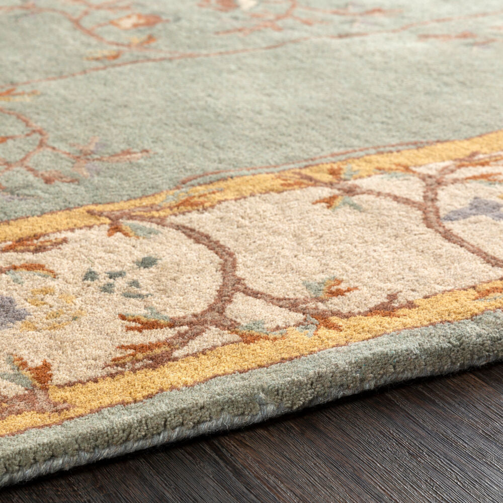 Caesar Beige/Sage Handmade Rug CAE-1100 - texture