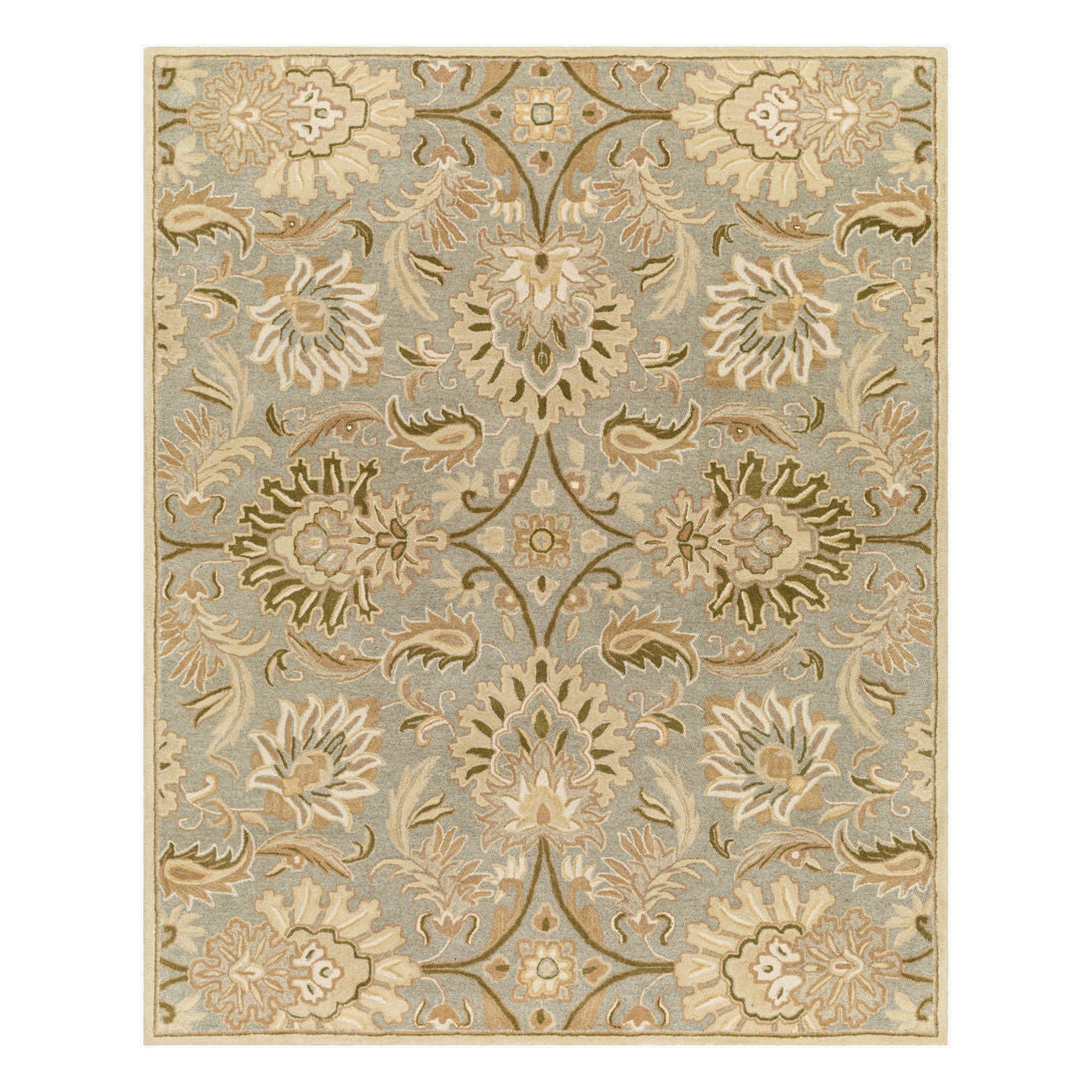 Caesar Gray/Sage Handmade Rug - 10' x 14'
