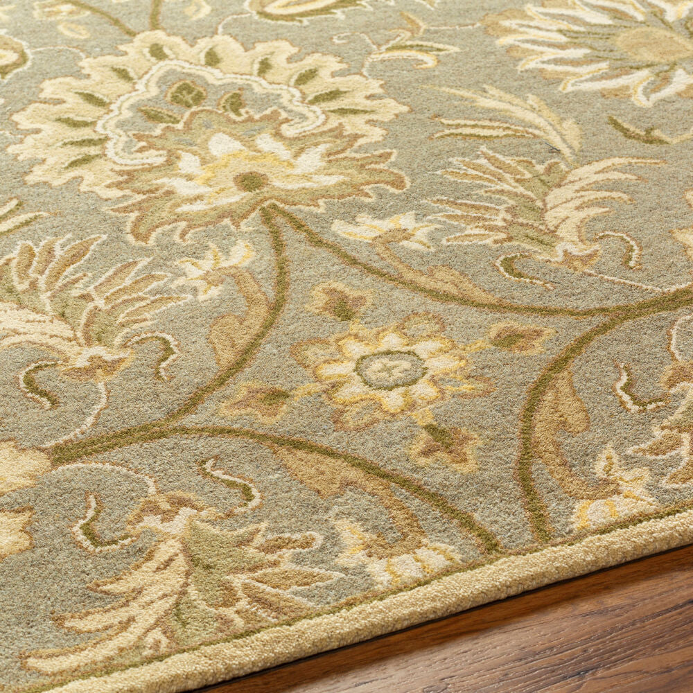 Caesar Gray/Sage Handmade Rug - texture