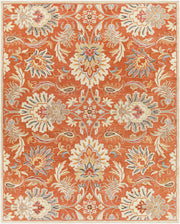 Caesar Dark Brown/Terracotta Handmade Rug - 10' x 14'