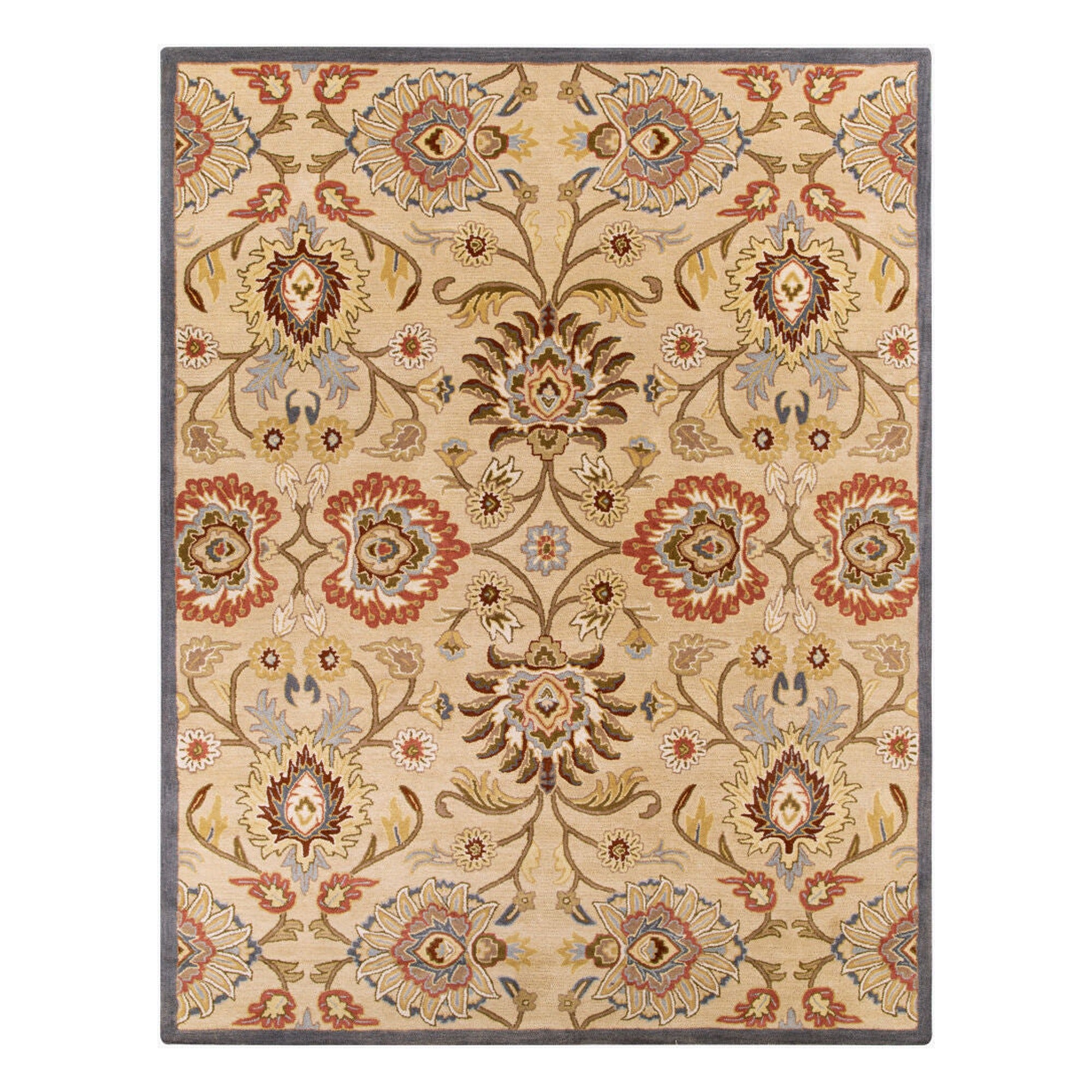 Caesar Blue/Wheat Handmade Rug - 10' x 14'
