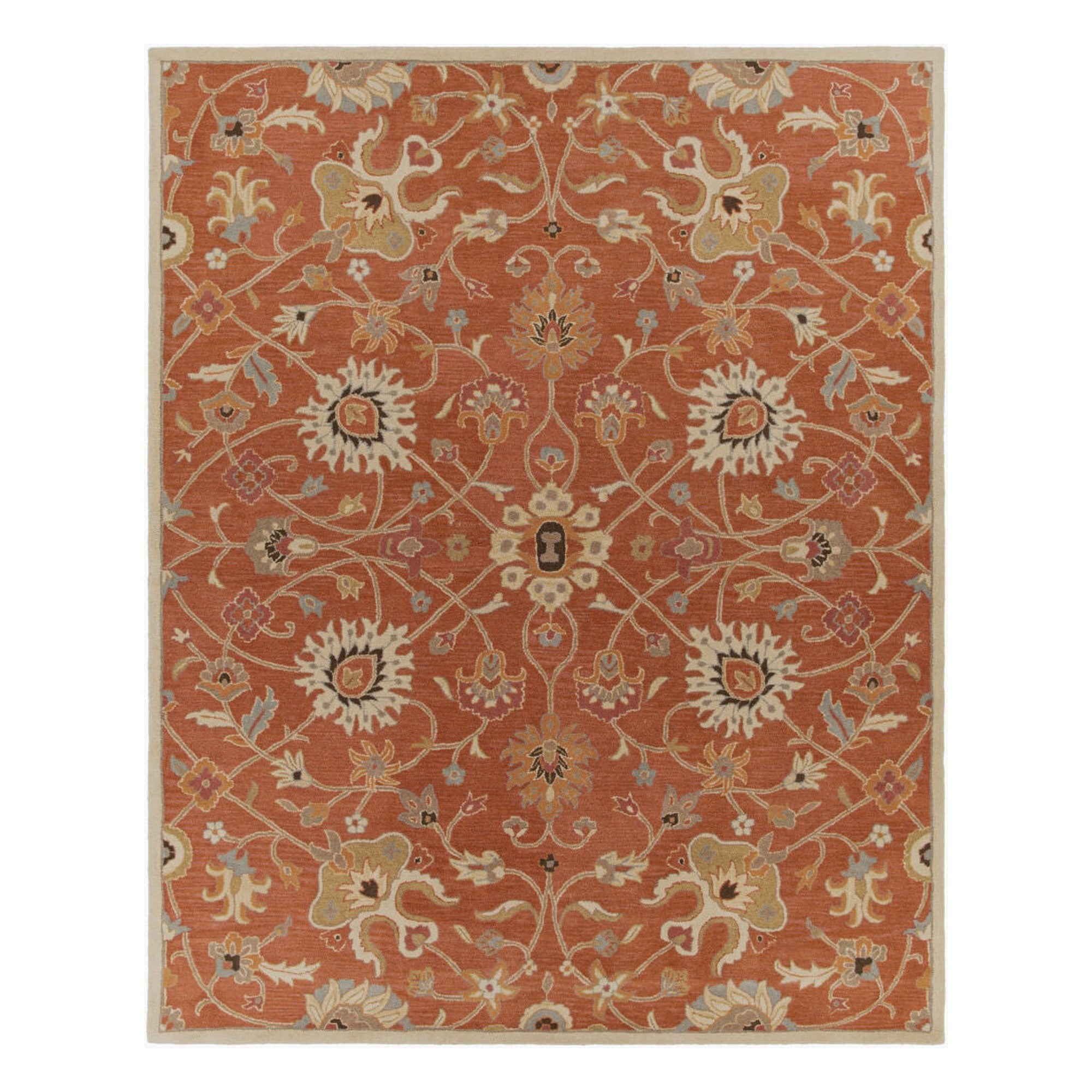 Caesar Black/Sky Blue Handmade Rug - 10' x 14'