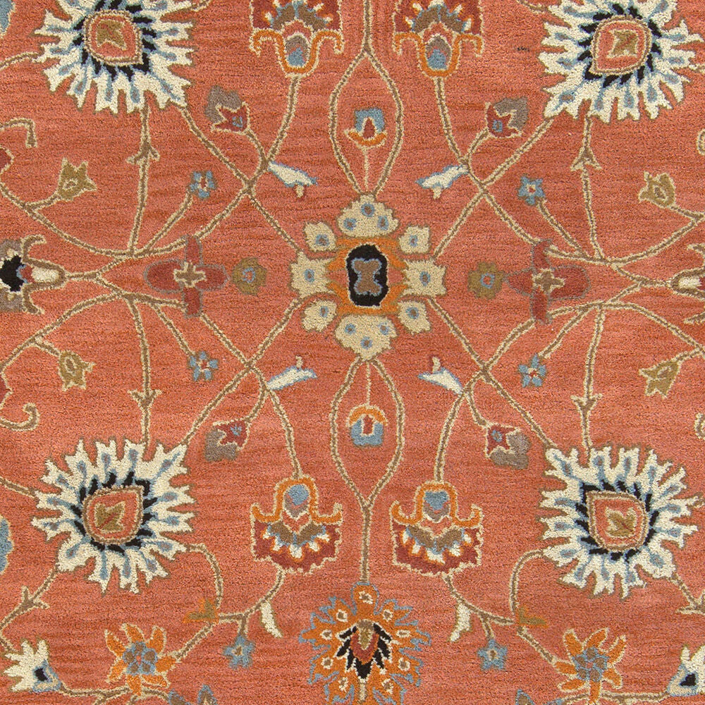 Caesar Black/Sky Blue Handmade Rug - swatch