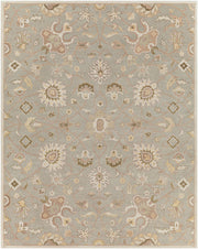 Caesar Gray/Olive Handmade Rug - 10' x 14'