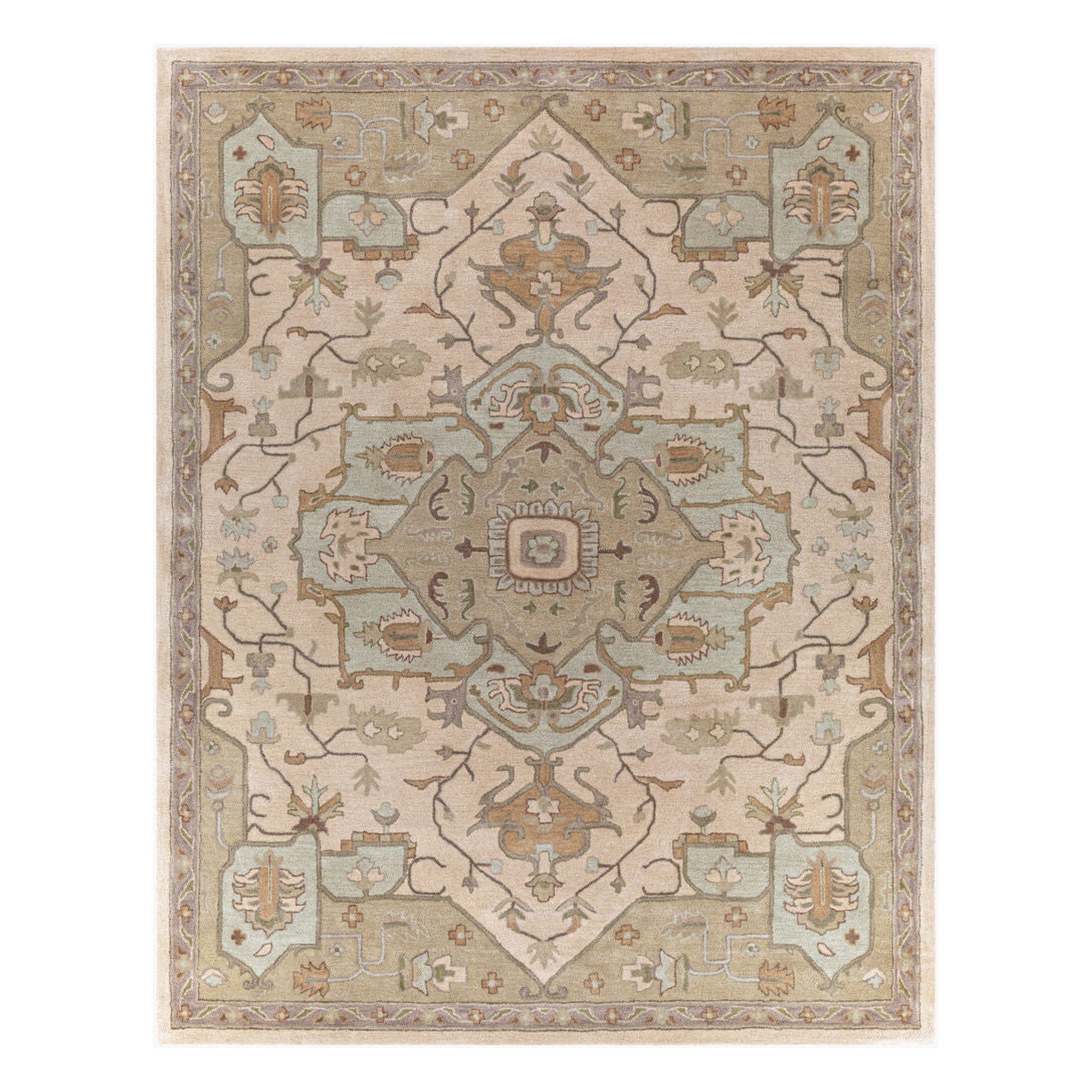 Caesar Beige/Tan Handmade Rug CAE-1143 - 10' x 14'