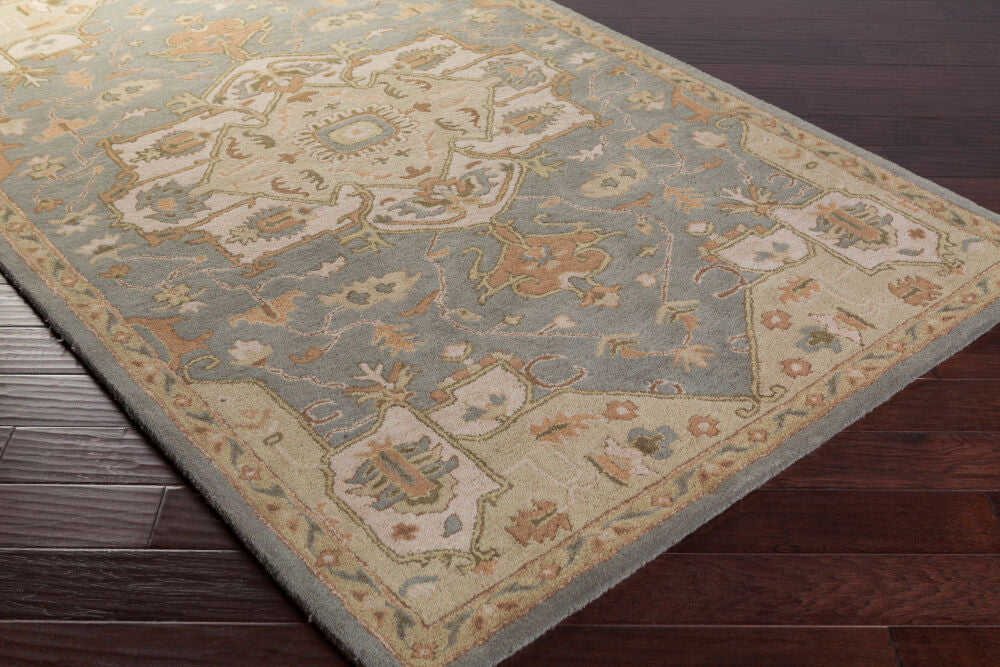Caesar Beige/Tan Handmade Rug CAE-1144 - corner