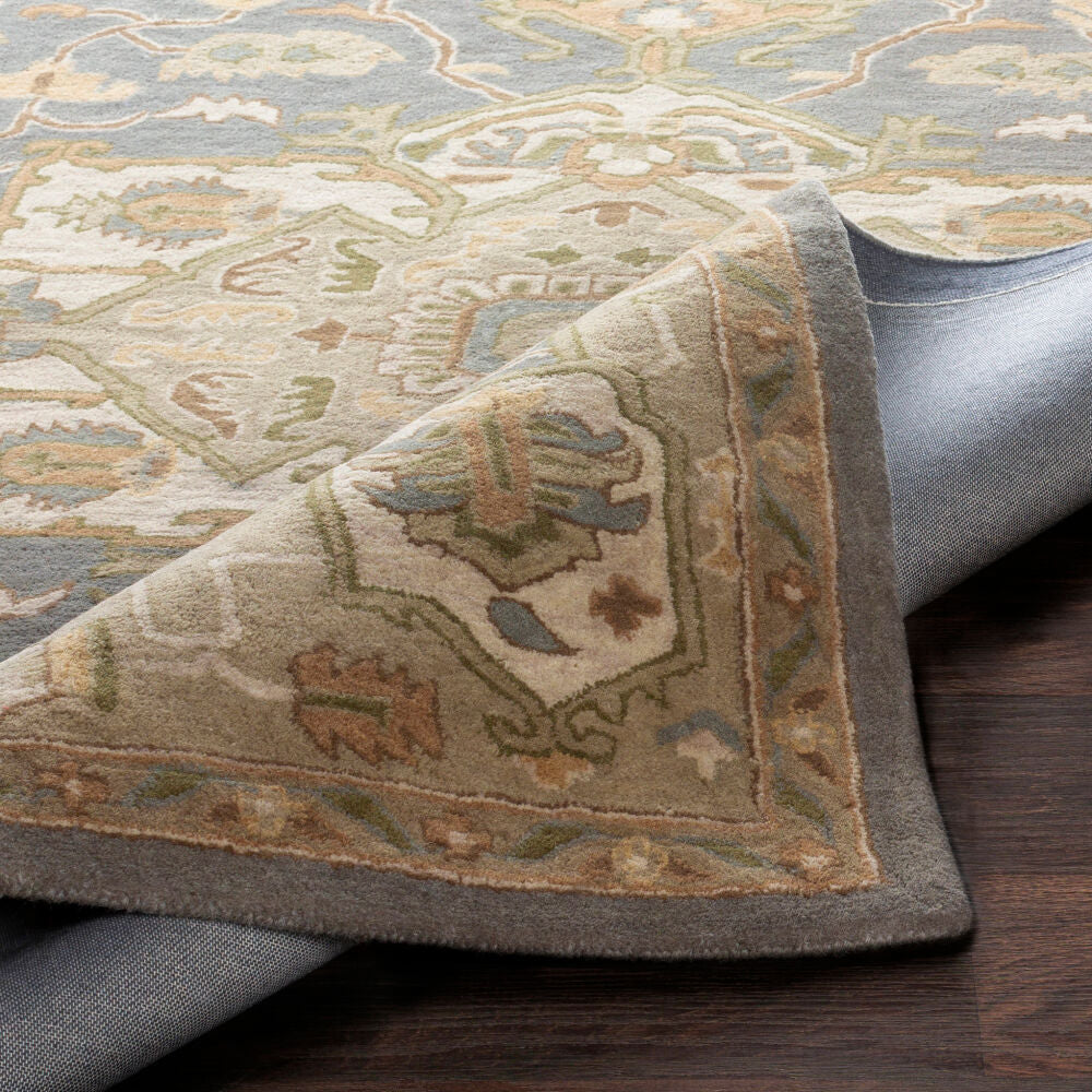 Caesar Beige/Tan Handmade Rug CAE-1144 - fold